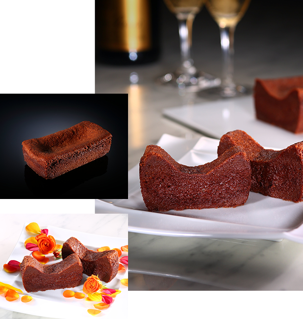 濃厚、繊細で美しいチョコレートのテリーヌイメージ